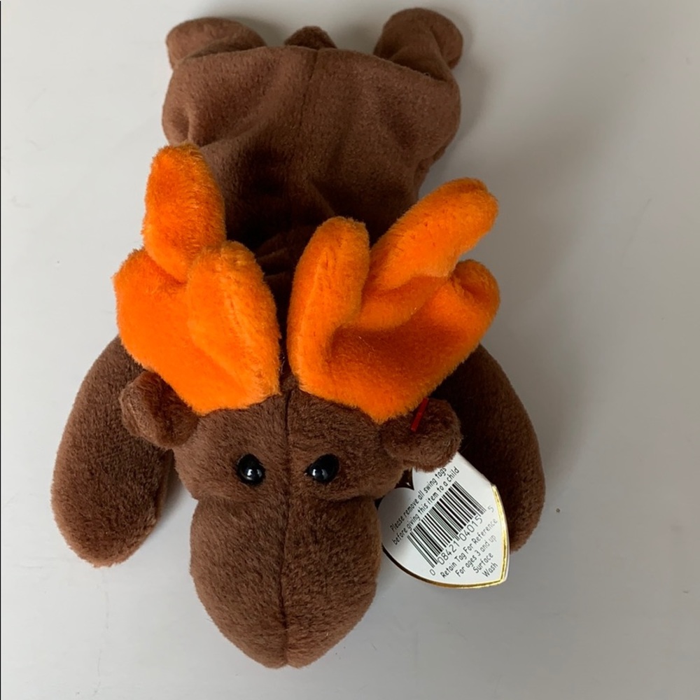 Ty Beanie Official Baby Vintage Chocolate Moose.